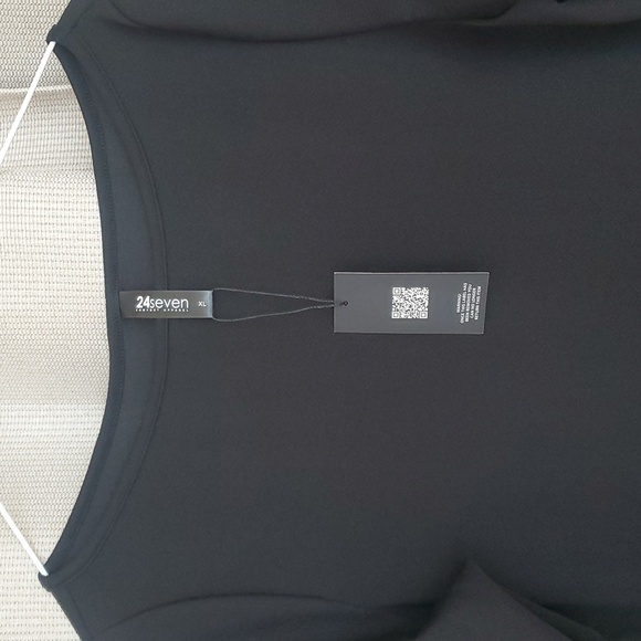 Elegant A Line Elbow Sleeve Maternity Dress Black NWT Ships Fast - Picture 6 of 6